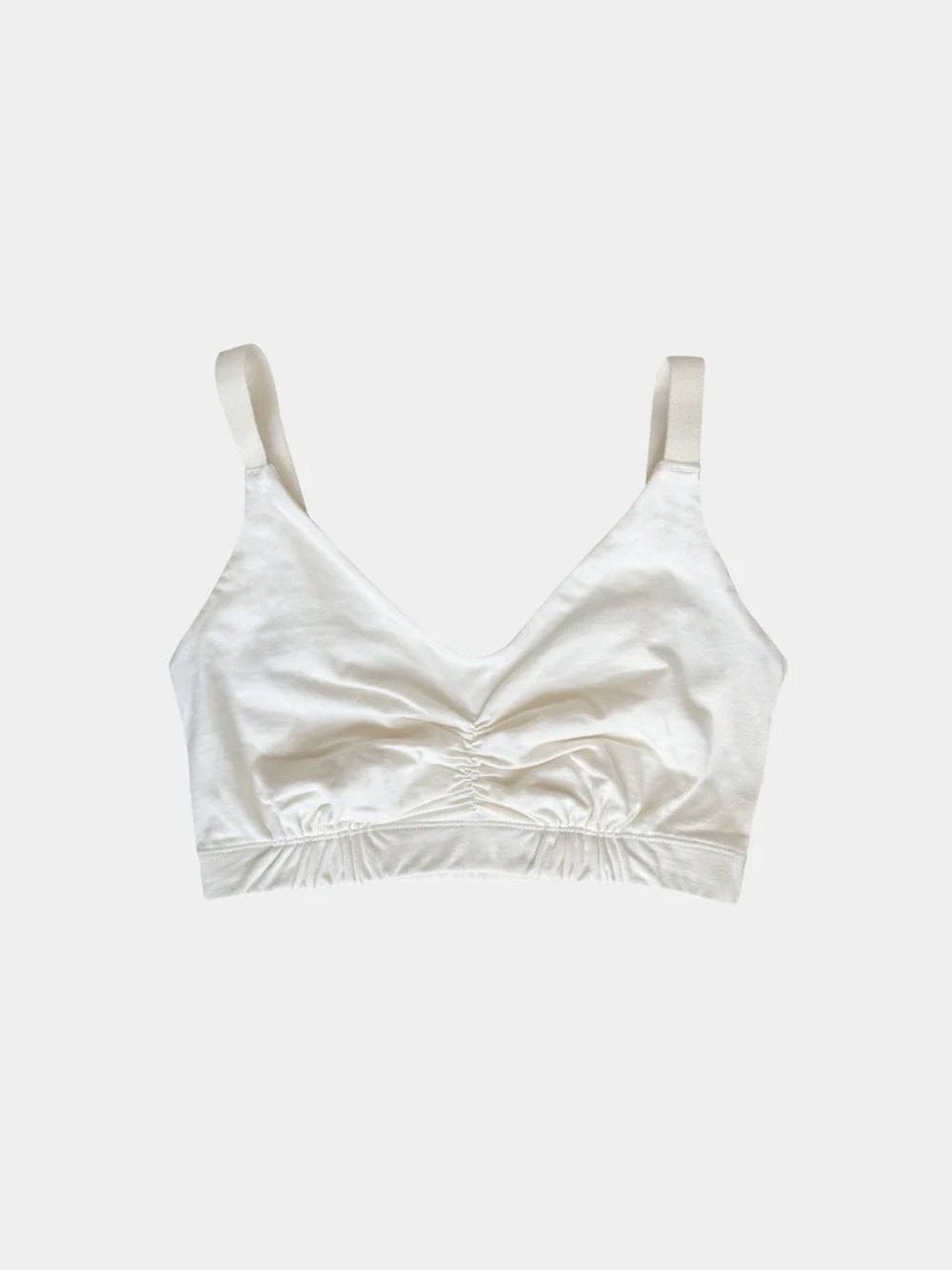 NWT Q for Quinn 100% Organic Undyed Full Bust Sports Bra Size Small